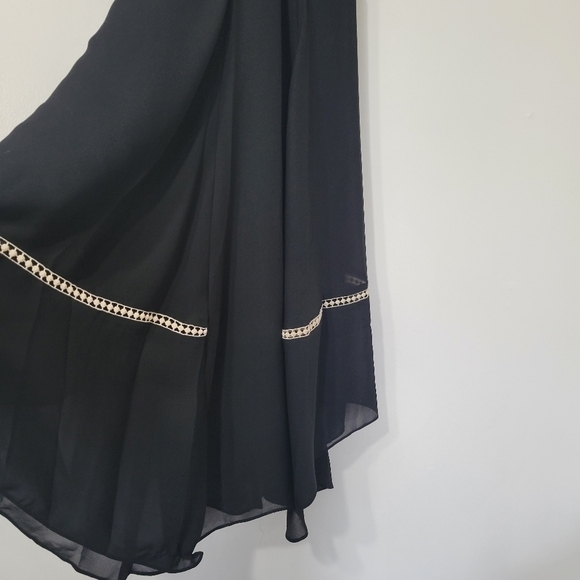 Parker Ruched Eyelet Asymmetrical Sheath Dress in Black Size XS - Picture 13 of 13